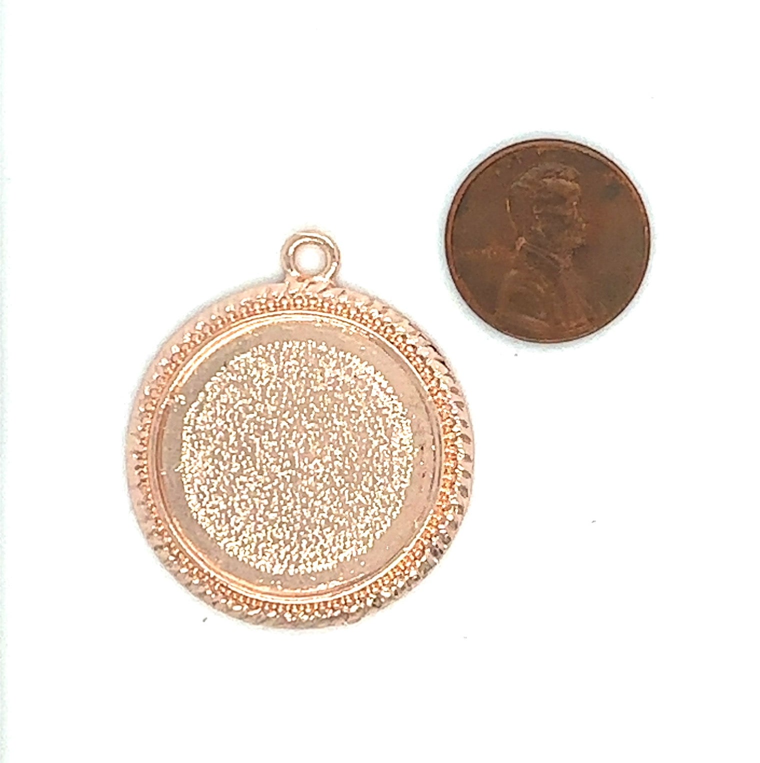 25mm Round Beaded Edge Pendant tray for Wholesale - Perfect Pendants Plus