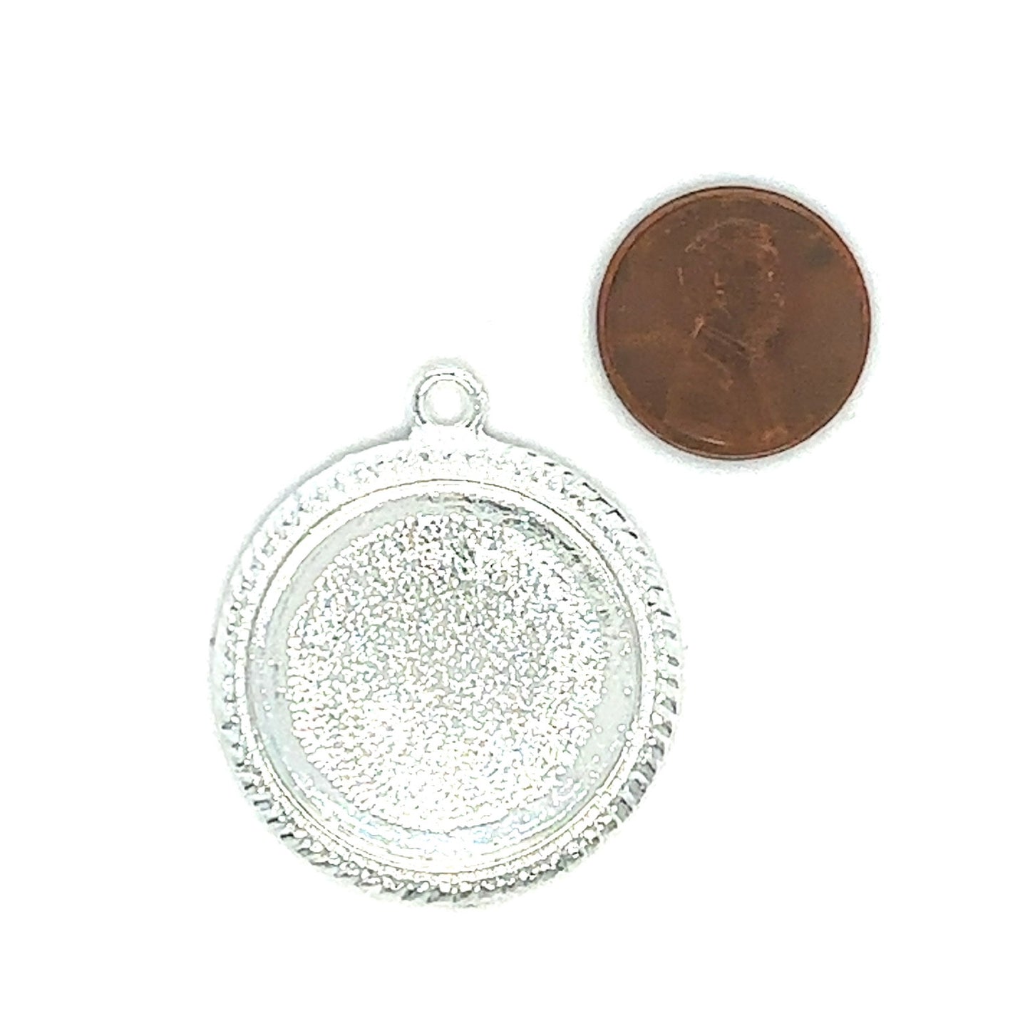 25mm Round Beaded Edge Pendant tray for Wholesale - Perfect Pendants Plus