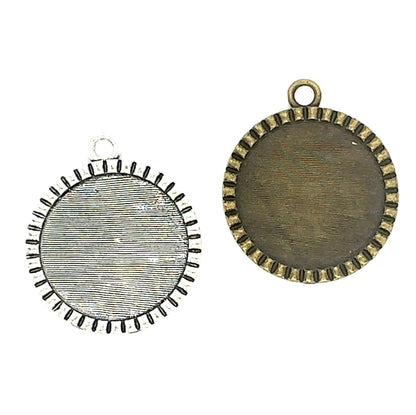 25mm Round Bottle Cap Pendant Trays - Perfect Pendants Plus