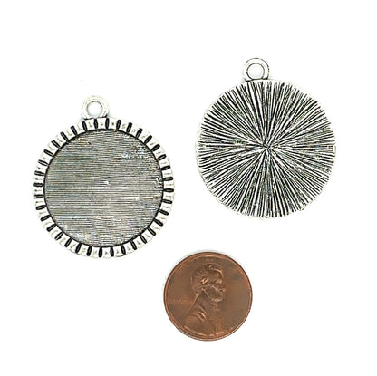 25mm Round Bottle Cap Pendant Trays - Perfect Pendants Plus