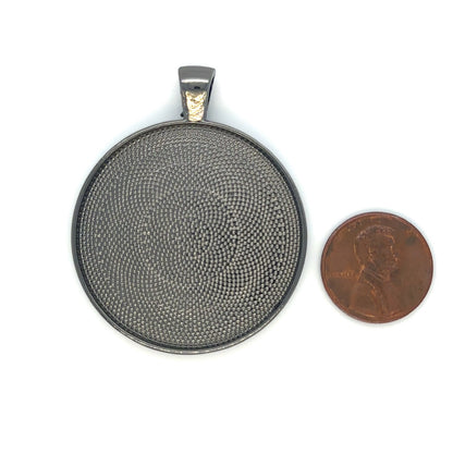 38mm LARGE Round Blank Pendant Trays - Perfect Pendants Plus