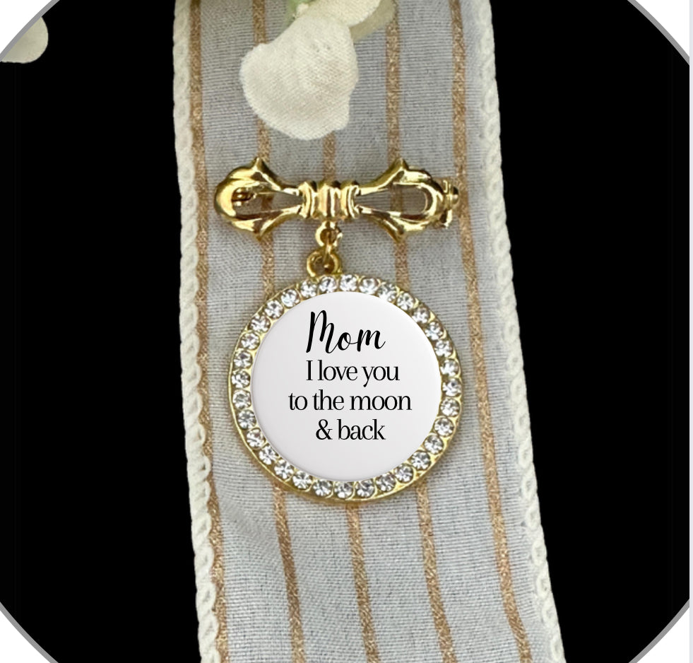 Mother of the Bride Custom Wedding Memorial Charm - Perfect Pendants Plus