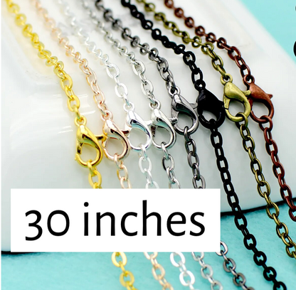 30 inch Rolo Necklace Chains - Perfect Pendants Plus