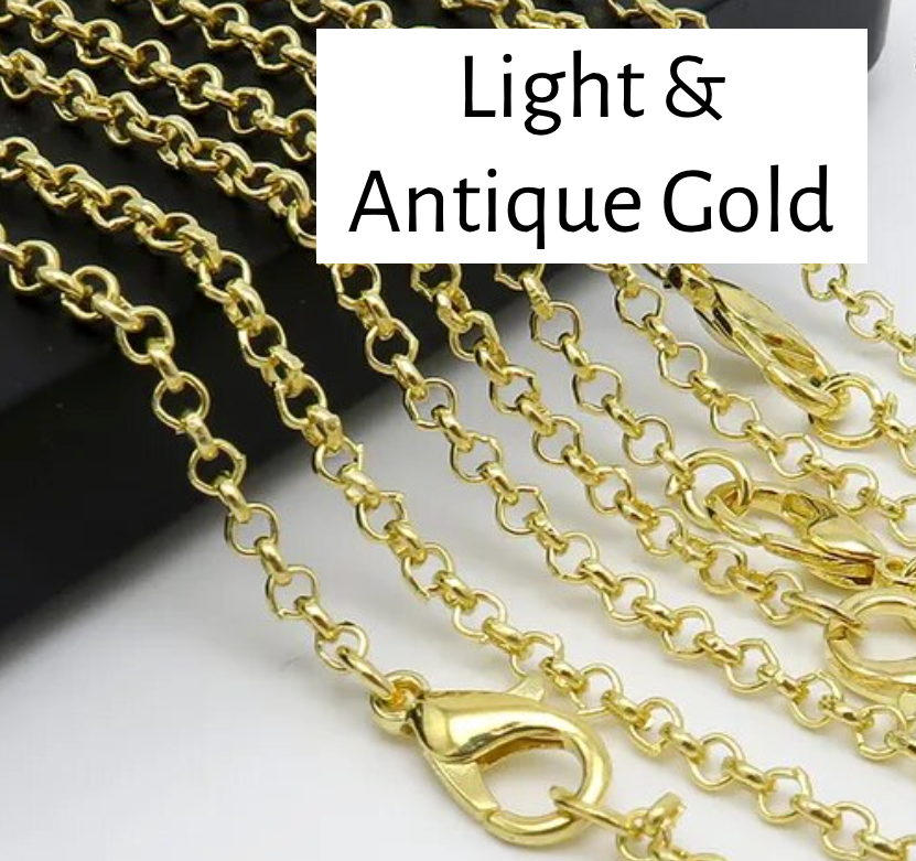 50 Wholesale Loop Chain Link 24 Inch Necklace - Perfect Pendants Plus