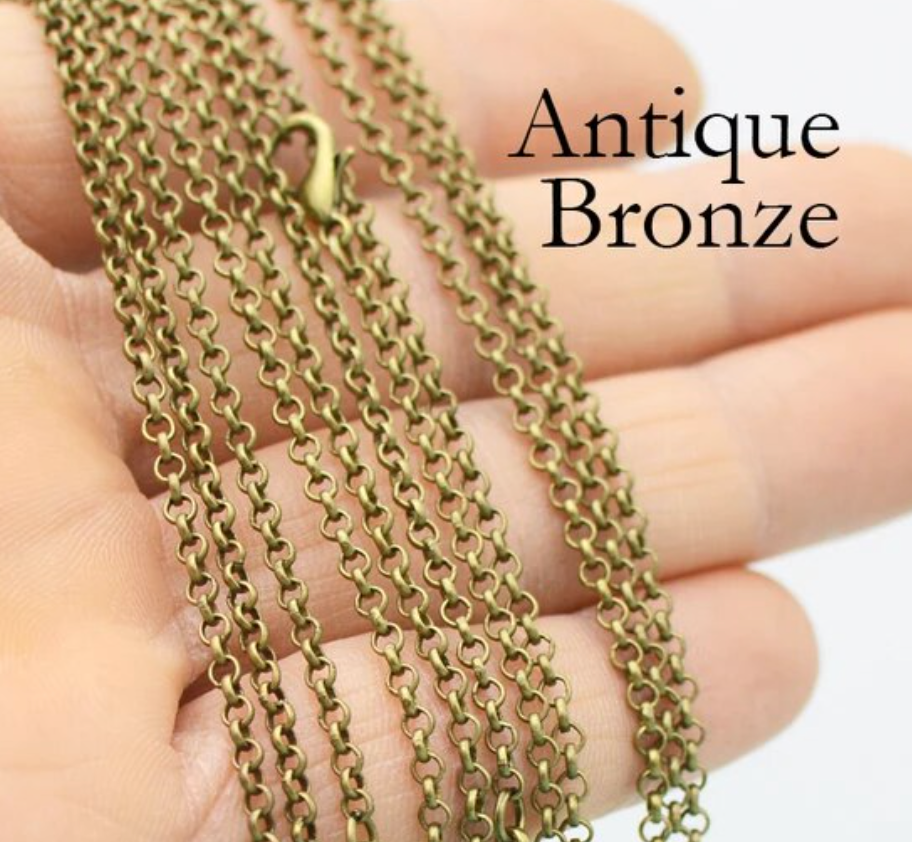 50 Wholesale Loop Chain Link 24 Inch Necklace - Perfect Pendants Plus