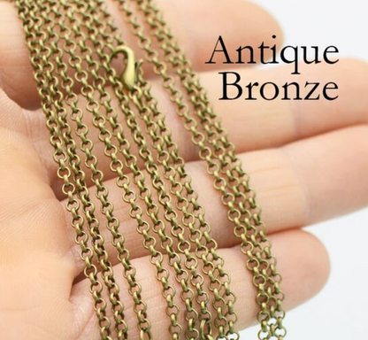 50 Wholesale Loop Chain Link 24 Inch Necklace - Perfect Pendants Plus