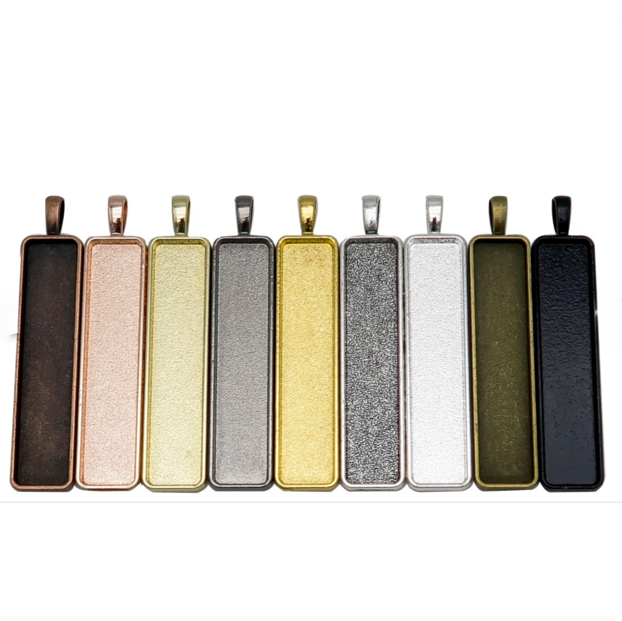 10x50mm Long Vertical Pendant Setting - Perfect Pendants Plus