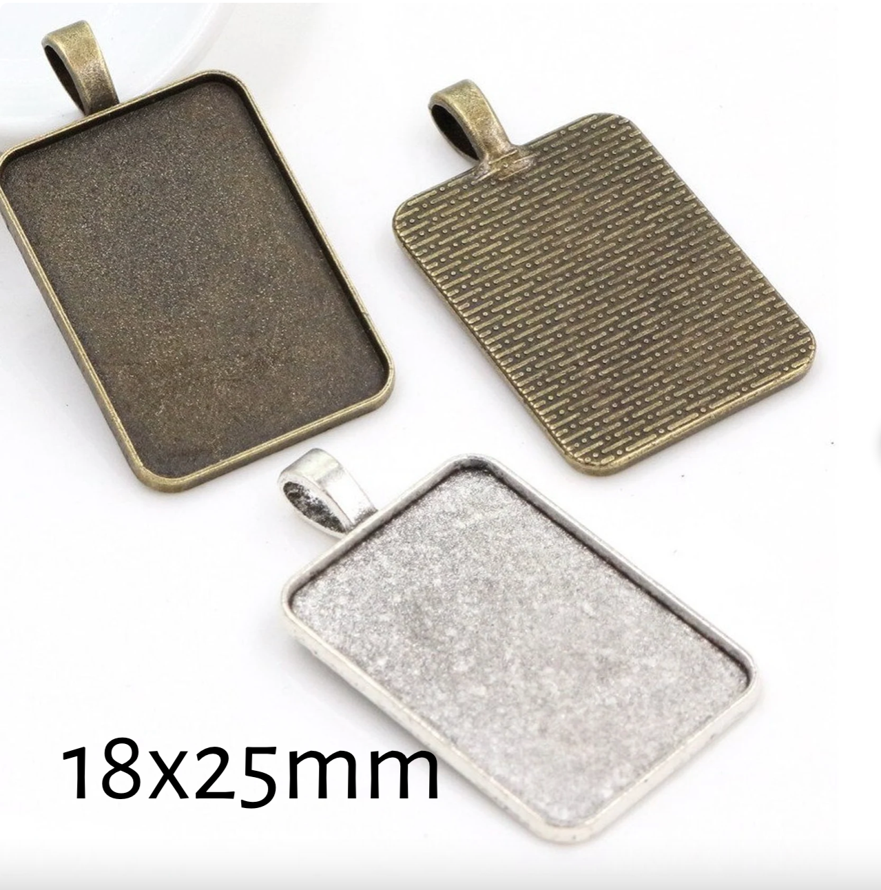 18x25mm Vertical Rectangle Pendant Setting - Perfect Pendants Plus