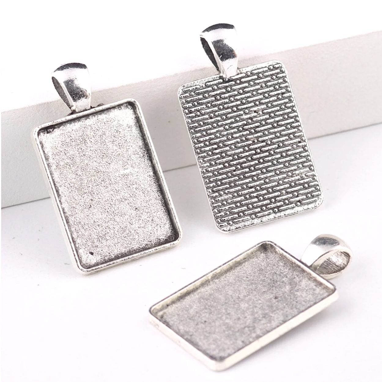 18x25mm Vertical Rectangle Pendant Setting - Perfect Pendants Plus