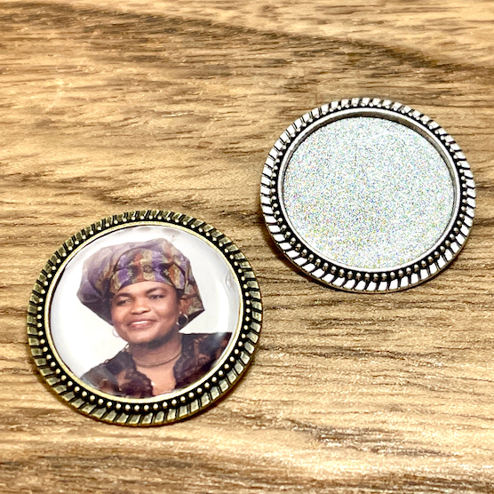 Custom Brooch with Photo Keepsake - Perfect Pendants Plus