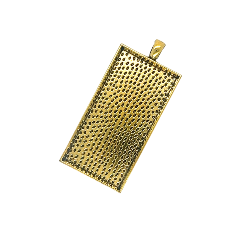 Extra Large Rectangle Pendant Bezel Blank - Resin Jewelry Blanks