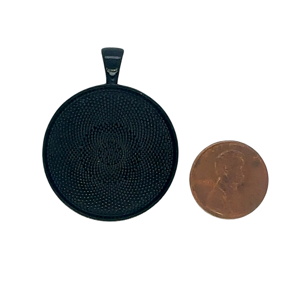 30mm Round Blank Pendant Tray