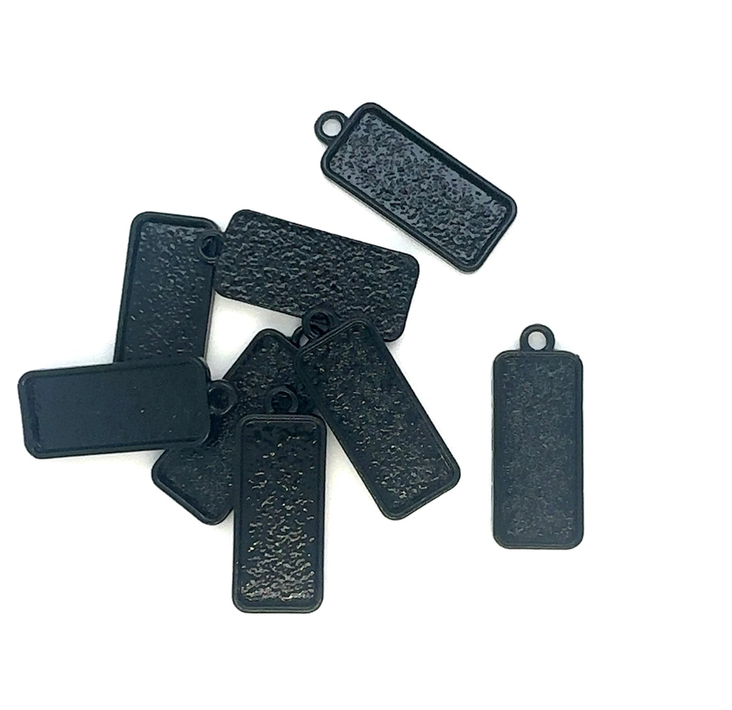 10x25mm Top Loop Vertical Rectangle Pendant Setting - Perfect Pendants Plus