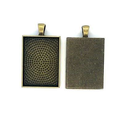 25x35mm Rectangle Pendant Trays