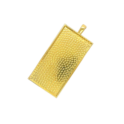 Extra Large Rectangle Pendant Bezel Blank - Resin Jewelry Blanks