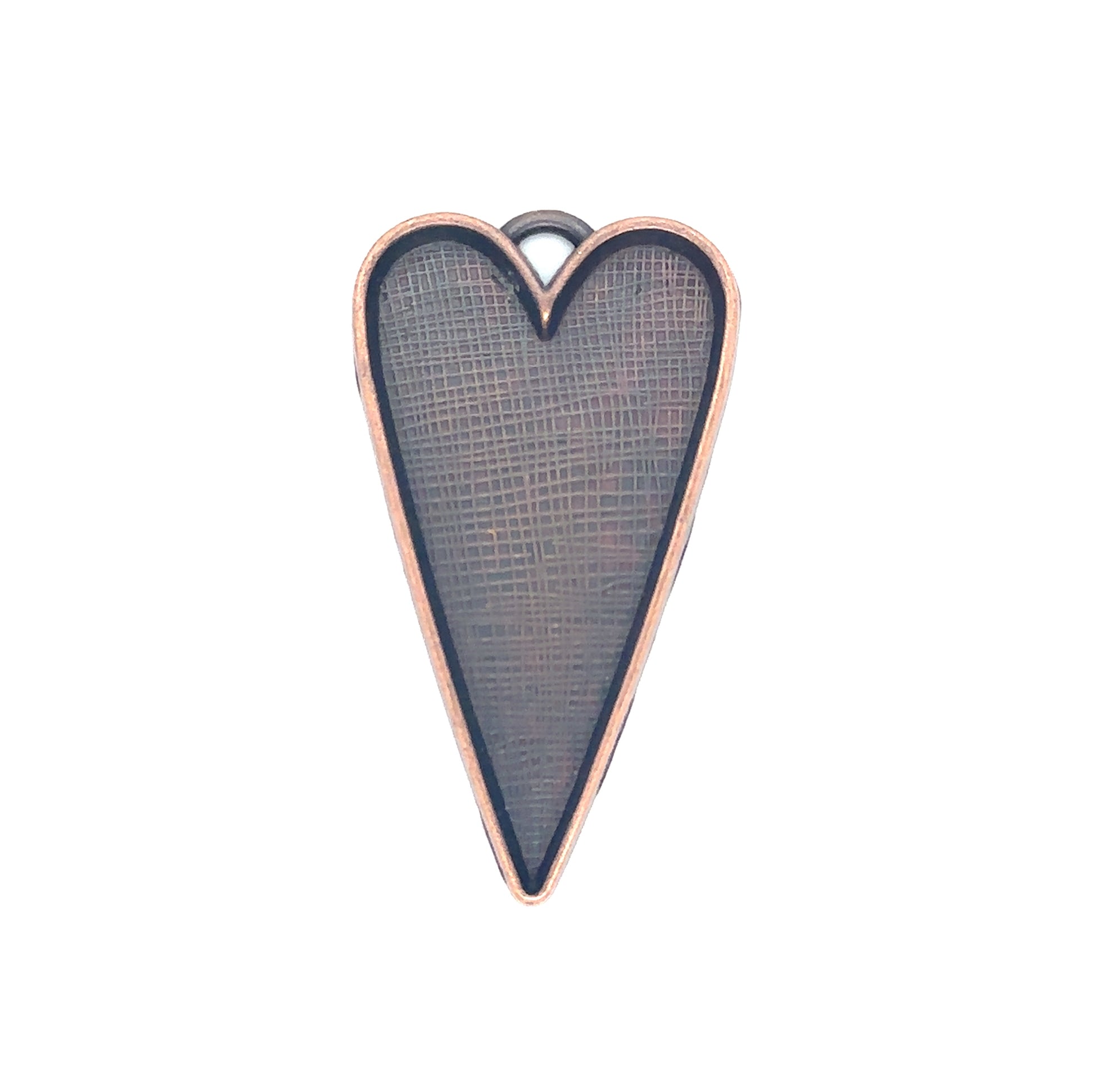 30x53mm Heart Bezels Trays Deep Pendant Setting - Perfect Pendants Plus