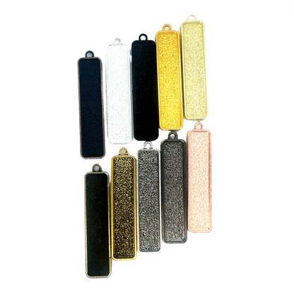 10x50mm Long Vertical Bezels Earring Blanks - Perfect Pendants Plus