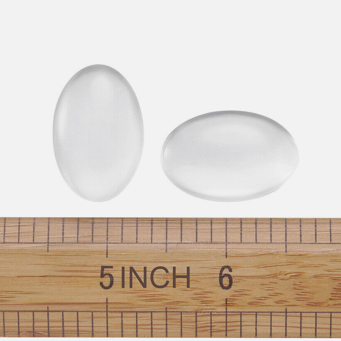 30x40mm Oval Glass Clear Domed Cabochon - Perfect Pendants Plus