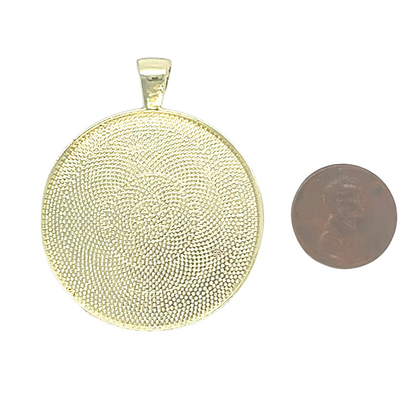 38mm LARGE Round Blank Pendant Trays - Perfect Pendants Plus