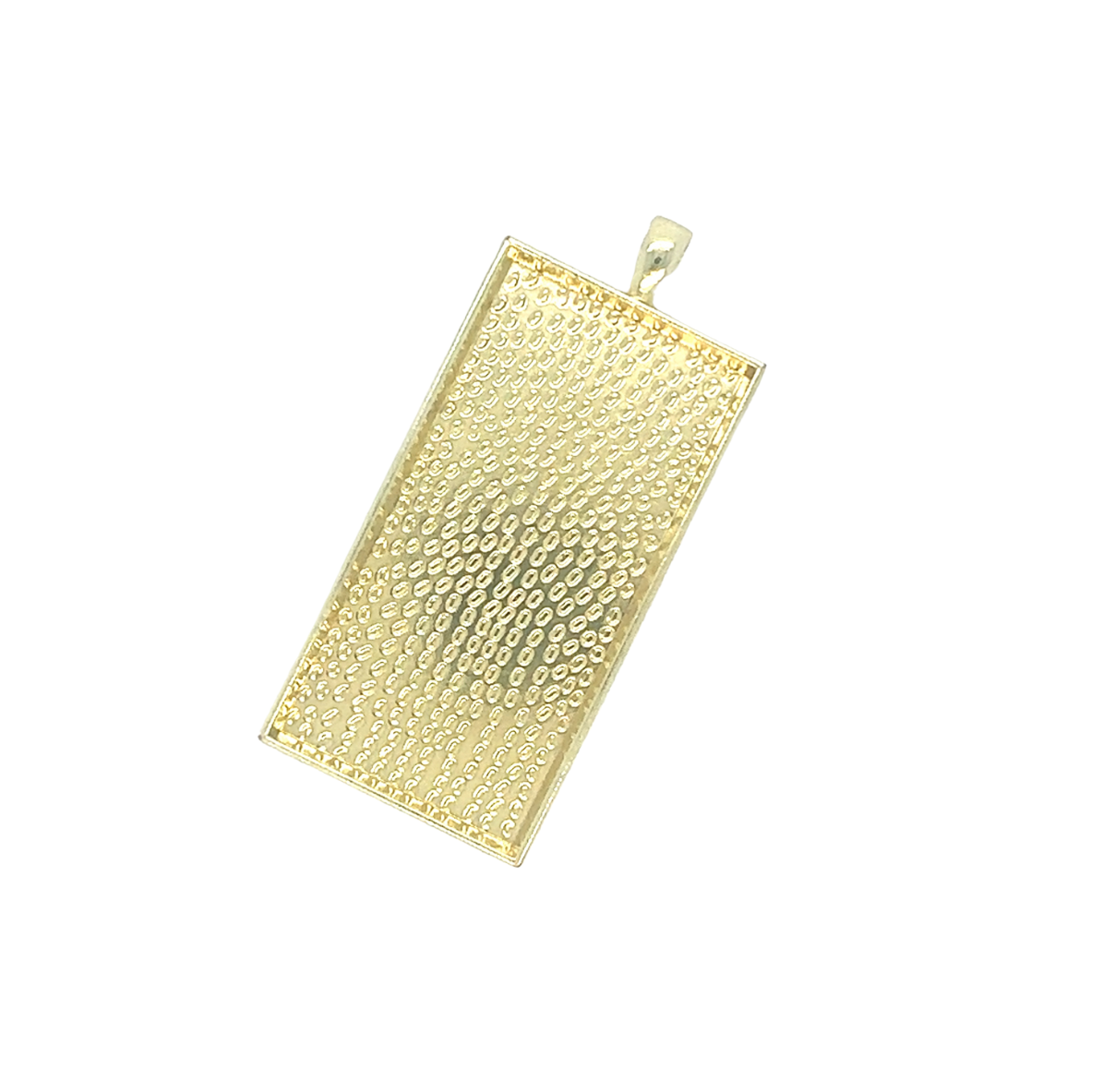 Extra Large Rectangle Pendant Bezel Blank - Resin Jewelry Blanks