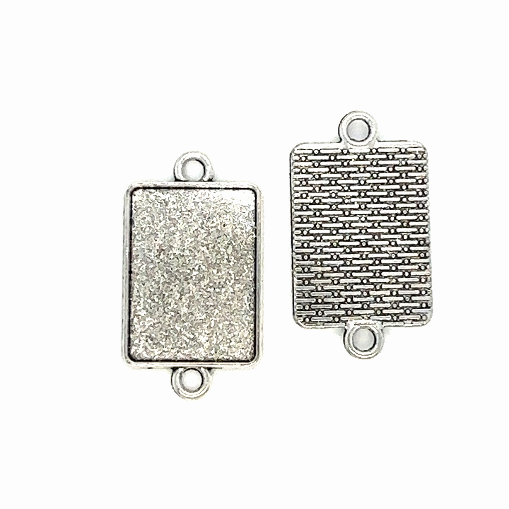 18x25mm Rectangle Connector Blank Setting - Perfect Pendants Plus