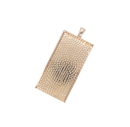 Extra Large Rectangle Pendant Bezel Blank - Resin Jewelry Blanks