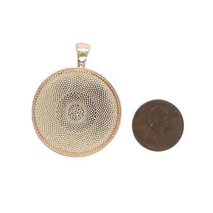 30mm Round Blank Pendant Tray