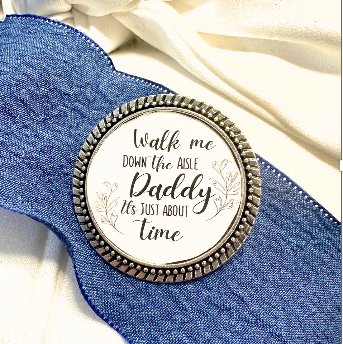 Memorial Pin with Photo Personalized Keepsake