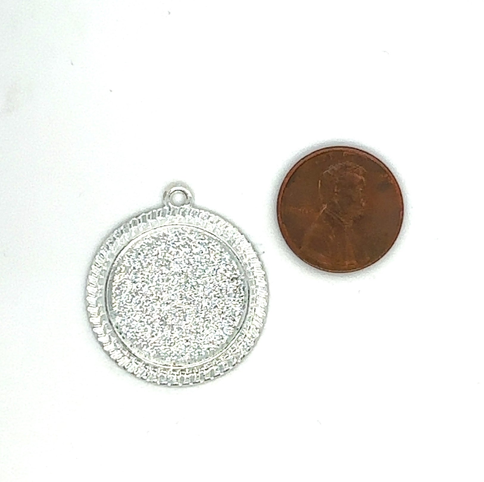 20mm Round Beaded Edge Bezels Jewelry Making Charms - Perfect Pendants Plus