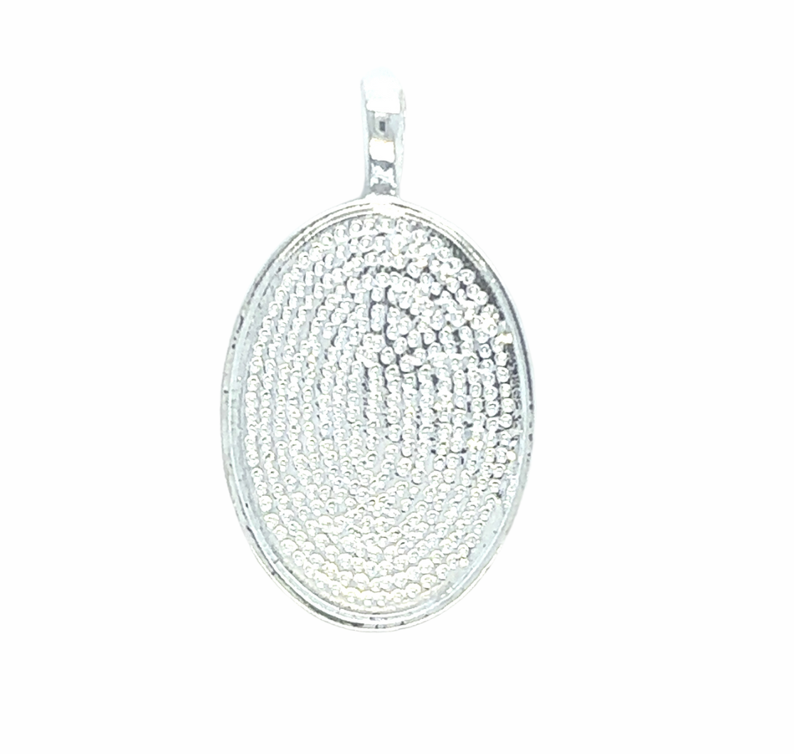 Small Oval Blank Cameo Setting Pendant Trays - Perfect Pendants Plus