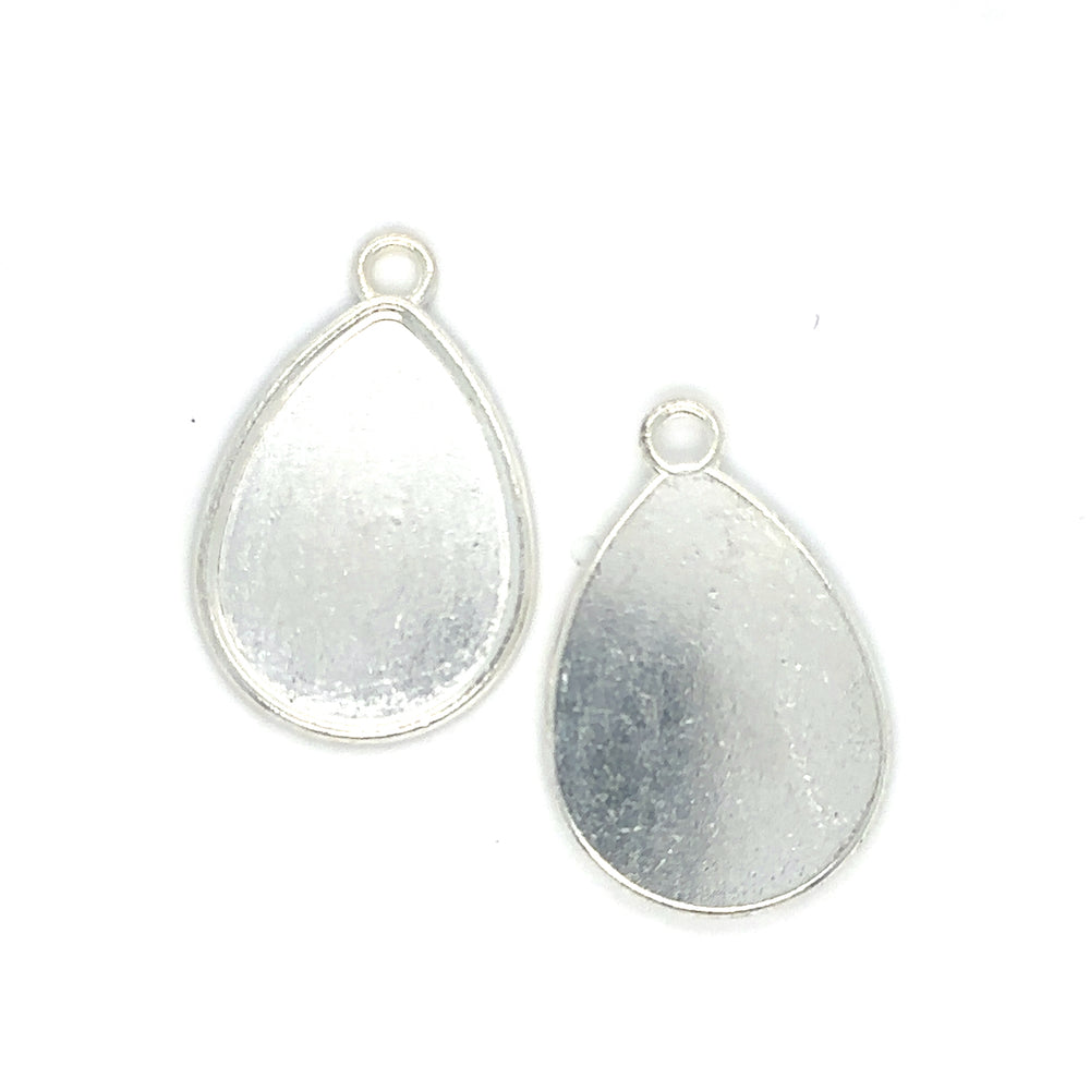 18x25mm Teardrop Shaped Earring Pendant Setting - Perfect Pendants Plus