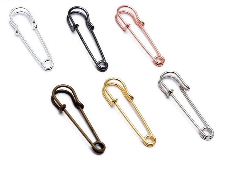 Decorative Safety Pins for Wedding Bouquet 1.5 Inches - Perfect Pendants Plus